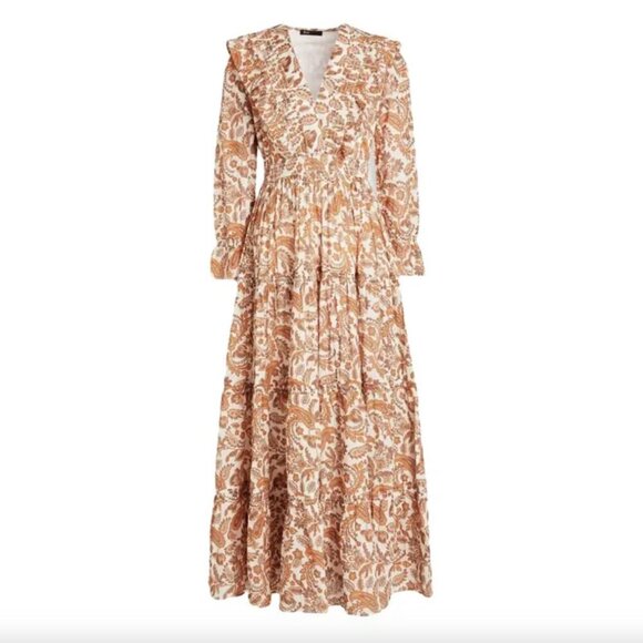 MAJE Printed Cotton Dress Size 40 - Picture 2 of 7